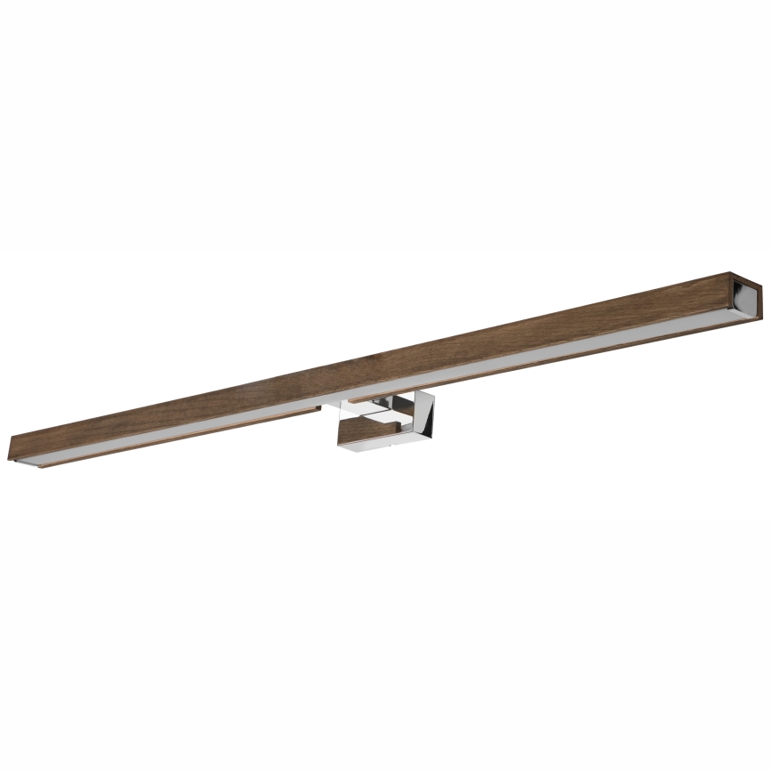 Brilagi - LED Kopalniška luč za osvetlitev ogledala WOODY MIRROR LED/15W/230V 90 cm IP44 hrast oreh/sijajni krom