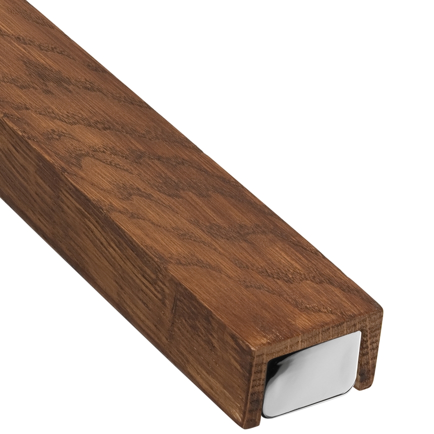 Brilagi - LED Kopalniška luč za osvetlitev ogledala WOODY MIRROR LED/15W/230V 90 cm IP44 hrast češnja/sijajni krom