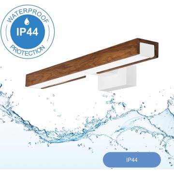Brilagi - LED Kopalniška luč za osvetlitev ogledala WOODY MIRROR LED/8W/230V 40 cm IP44 hrast češnja/bela