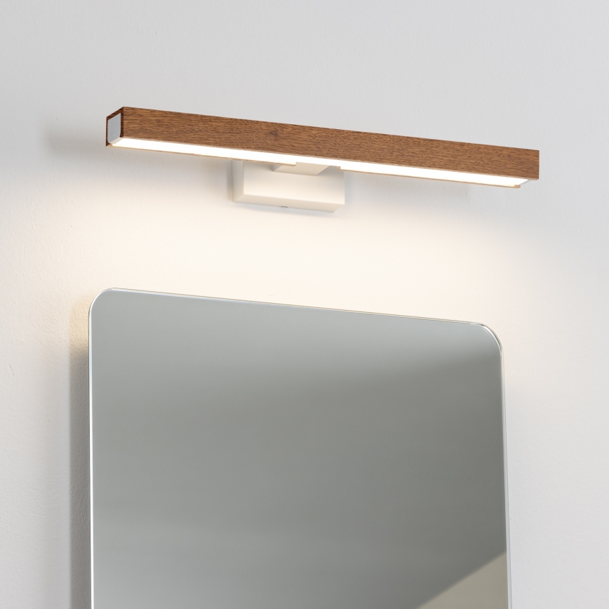 Brilagi - LED Kopalniška luč za osvetlitev ogledala WOODY MIRROR LED/8W/230V 40 cm IP44 hrast češnja/bela