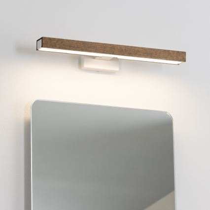 Brilagi - LED Kopalniška luč za osvetlitev ogledala WOODY MIRROR LED/8W/230V 40 cm IP44 hrast oreh/bela