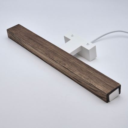 Brilagi - LED Kopalniška luč za osvetlitev ogledala WOODY MIRROR LED/8W/230V 40 cm IP44 hrast oreh/bela