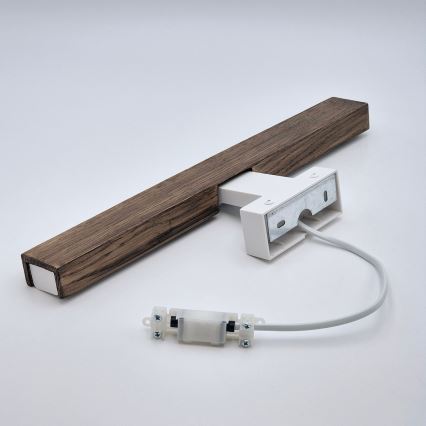 Brilagi - LED Kopalniška luč za osvetlitev ogledala WOODY MIRROR LED/8W/230V 40 cm IP44 hrast oreh/bela