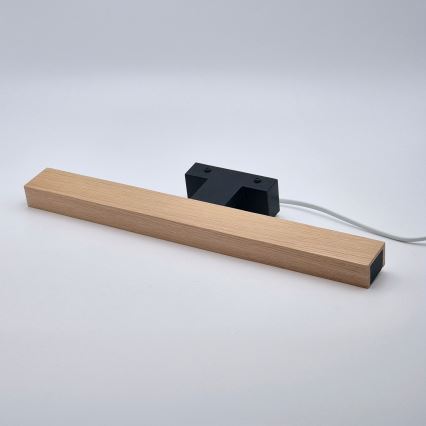 Brilagi - LED Kopalniška luč za osvetlitev ogledala WOODY MIRROR LED/8W/230V 40 cm IP44 hrast/črna