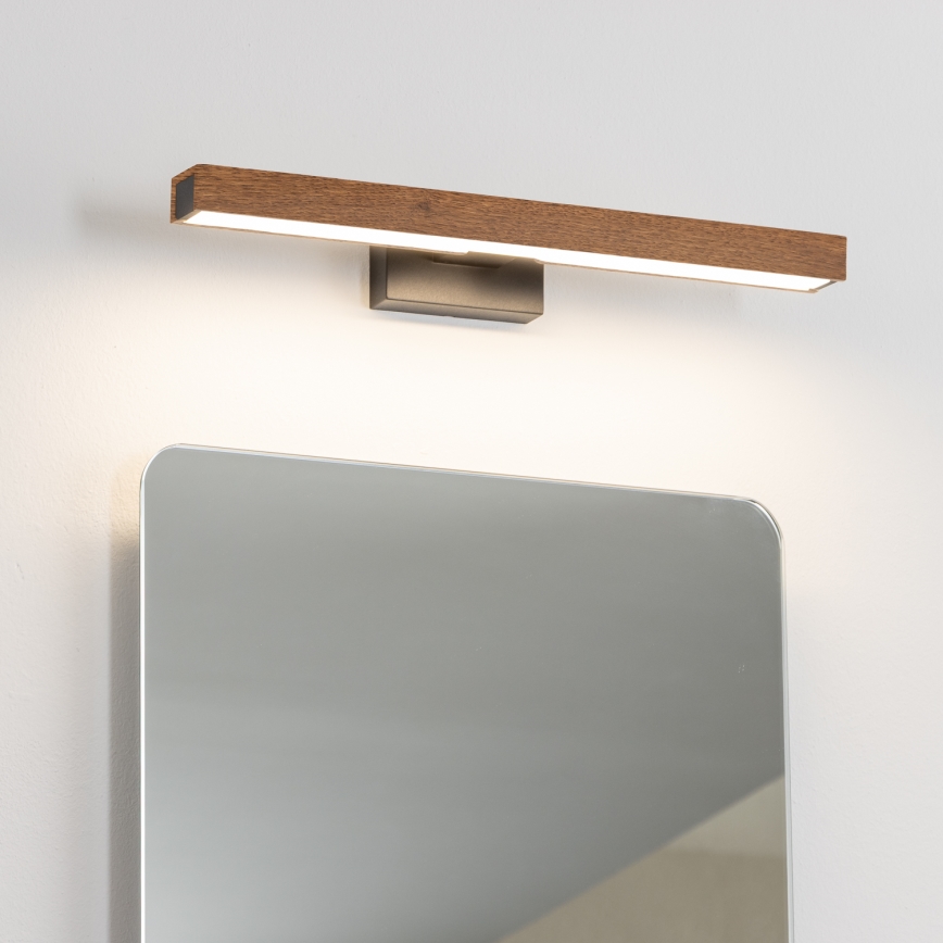 Brilagi - LED Kopalniška luč za osvetlitev ogledala WOODY MIRROR LED/8W/230V 40 cm IP44 hrast češnja/črna