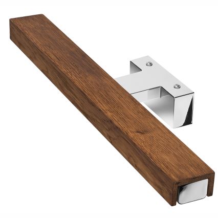 Brilagi - LED Kopalniška luč za osvetlitev ogledala WOODY MIRROR LED/8W/230V 40 cm IP44 hrast češnja/sijajni krom