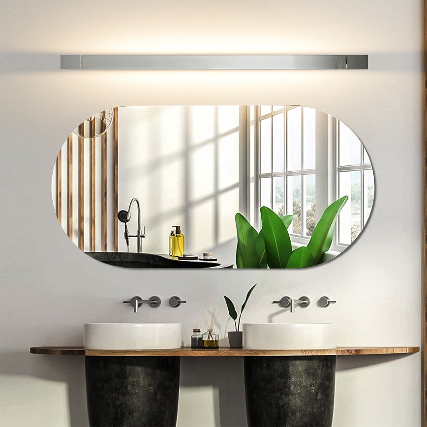 Brilagi - LED osvetlitev za kopalniško ogledalo AQUA LINE LED/24W/230V 90 cm IP44 sijajni krom CRI 90