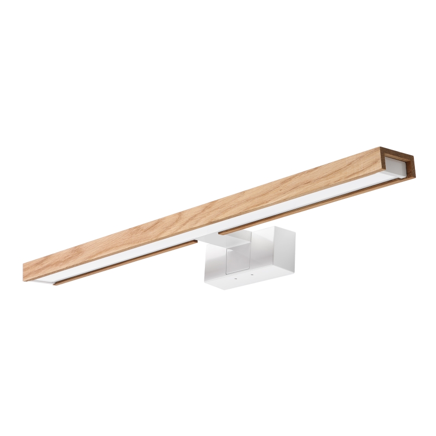 Brilagi - LED kopalniška osvetlitev za ogledalo 3 v 1 WOODY MIRROR LED/12W/230V 60 cm IP44 bela/hrast