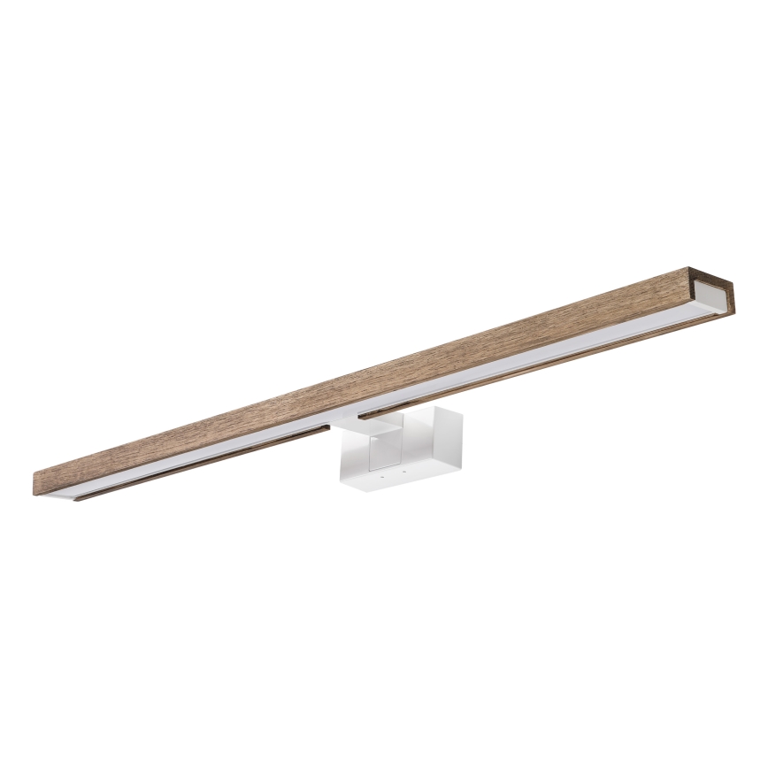 Brilagi - LED kopalniška osvetlitev za ogledalo 3 v 1 WOODY MIRROR LED/15W/230V 80 cm IP44 bela/hrast-oreh