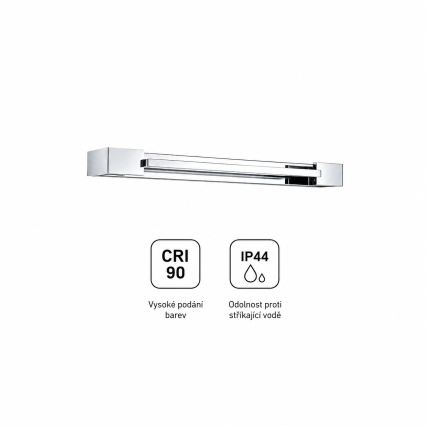 BRILAGI - LED kopalniška osvetlitev za ogledalo AQUA LINE LED/12W/230V 45 cm IP44 sijajni krom CRI 90