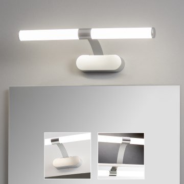 Brilagi - LED kopalniška osvetlitev za ogledalo 2 v 1 TUBEO LED/6W/230V 40 cm IP44 srebrna