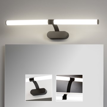 Brilagi - LED kopalniška osvetlitev za ogledalo 2 v 1 TUBEO LED/8W/230V 60 cm IP44 črna