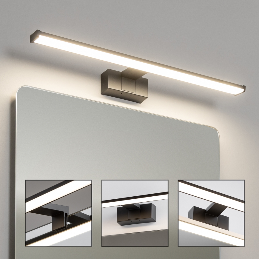 Brilagi - LED kopalniška osvetlitev za ogledalo 3 v 1 VESTRA LED/12W/230V 60 cm IP44 črna