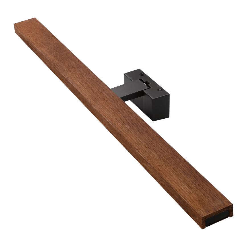 Brilagi - LED kopalniška osvetlitev za ogledalo 3 v 1 WOODY MIRROR LED/15W/230V 80 cm IP44 črna/hrast češnja