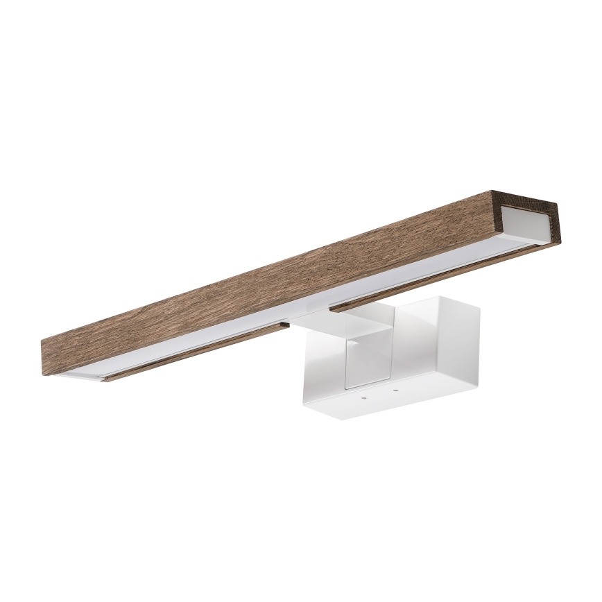 Brilagi - LED kopalniška osvetlitev ogledala 3 v 1 WOODY MIRROR LED/8W/230V 40 cm IP44 bela/hrast