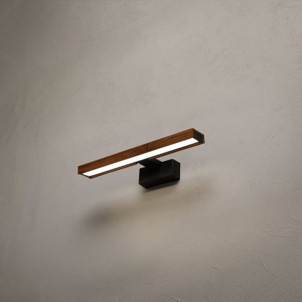 Brilagi - LED osvetlitev za kopalniško ogledalo 3v1 WOODY MIRROR LED/8W/230V 40 cm IP44 črna/hrast