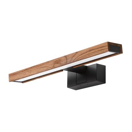 Brilagi - LED osvetlitev za kopalniško ogledalo 3v1 WOODY MIRROR LED/8W/230V 40 cm IP44 črna/hrast