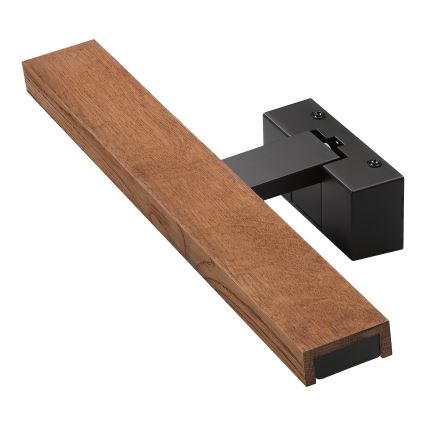 Brilagi - LED osvetlitev za kopalniško ogledalo 3v1 WOODY MIRROR LED/8W/230V 40 cm IP44 črna/hrast