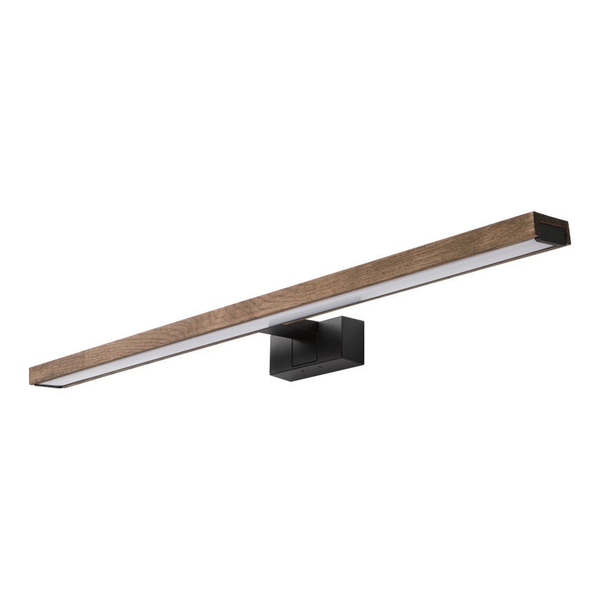 Brilagi - LED kopalniška osvetlitev za ogledalo 3v1 WOODY MIRROR LED/15W/230V 80 cm IP44 črna/hrast/oreh