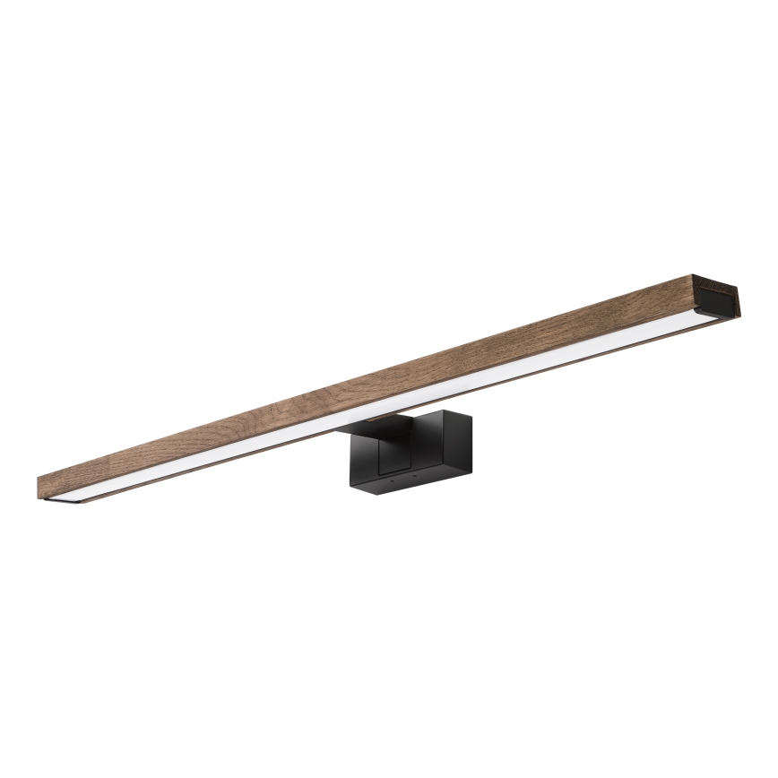 Brilagi - LED kopalniška osvetlitev za ogledalo 3v1 WOODY MIRROR LED/15W/230V 80 cm IP44 črna/hrast/oreh