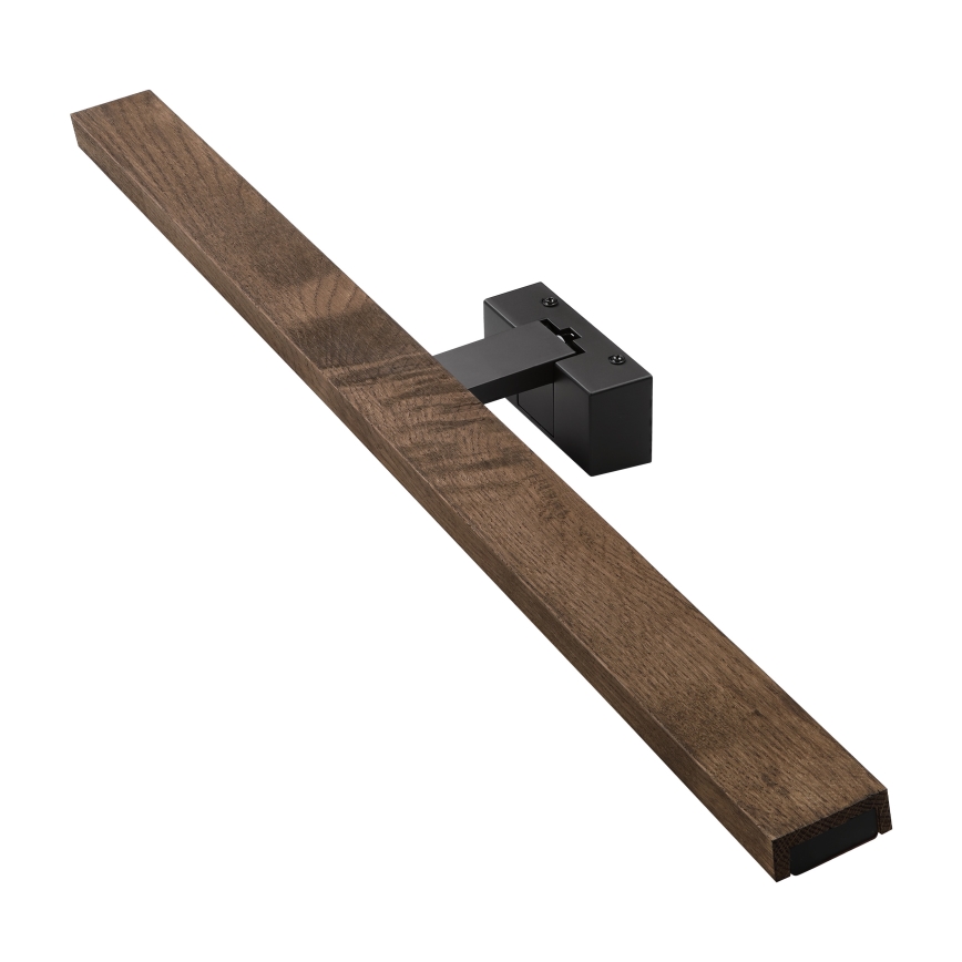 Brilagi - LED kopalniška osvetlitev za ogledalo 3v1 WOODY MIRROR LED/15W/230V 80 cm IP44 črna/hrast/oreh