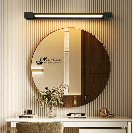 Brilagi - LED osvetlitev za kopalniško ogledalo AQUA LINE LED/18W/230V 60 cm IP44 črna CRI 90