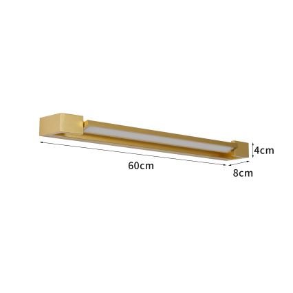 Brilagi - LED osvetlitev za kopalniško ogledalo AQUA LINE LED/18W/230V 60 cm IP44 zlata