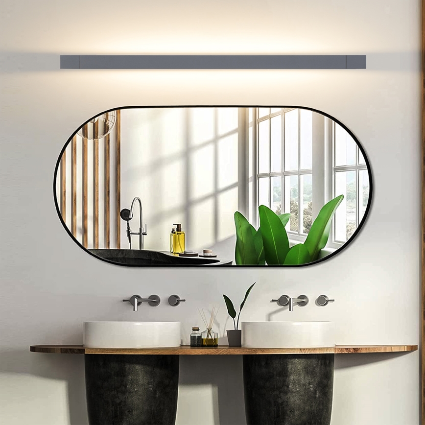 Brilagi - LED kopalniška razsvetljava za ogledalo AQUA LINE LED/24W/230V 90 cm IP44 antracit CRI 90