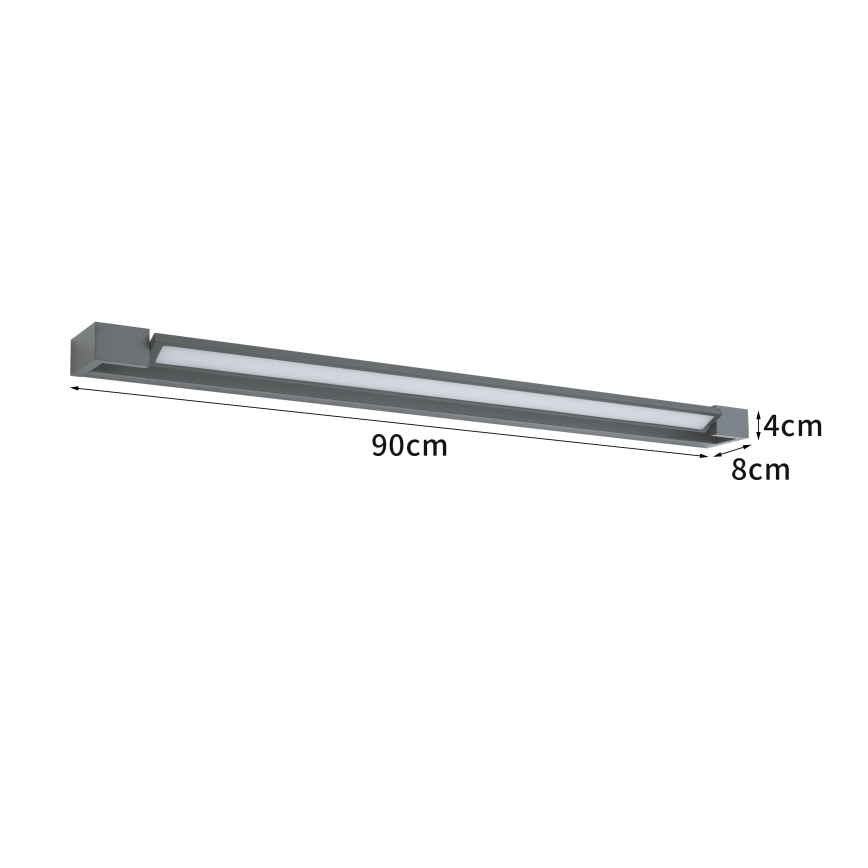 Brilagi - LED kopalniško ogledalno svetilo AQUA LINE LED/24W/230V 90 cm IP44 antracit