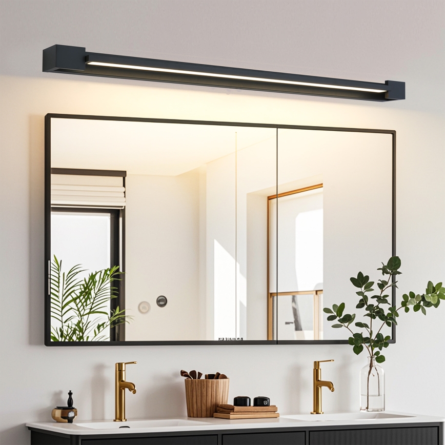 Brilagi - LED osvetlitev za kopalniško ogledalo AQUA LINE LED/24W/230V 90 cm IP44 črna CRI 90