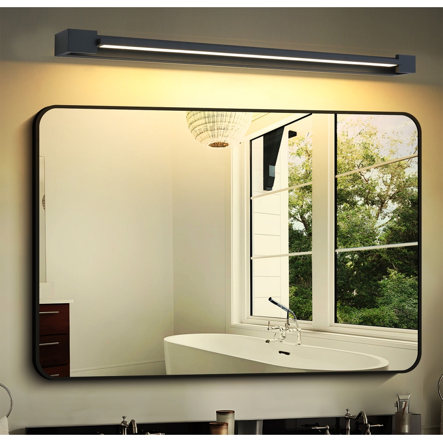 Brilagi - LED osvetlitev za kopalniško ogledalo AQUA LINE LED/24W/230V 90 cm IP44 črna CRI 90