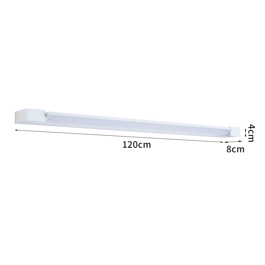 Brilagi - LED svetilka za kopalniško ogledalo AQUA LINE LED/36W/230V 120 cm IP44 bela CRI 90