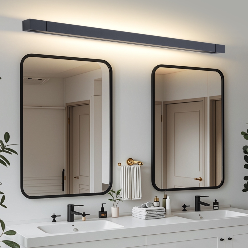 Brilagi - LED kopalniška osvetlitev za ogledalo AQUA LINE LED/36W/230V 120 cm IP44 črna