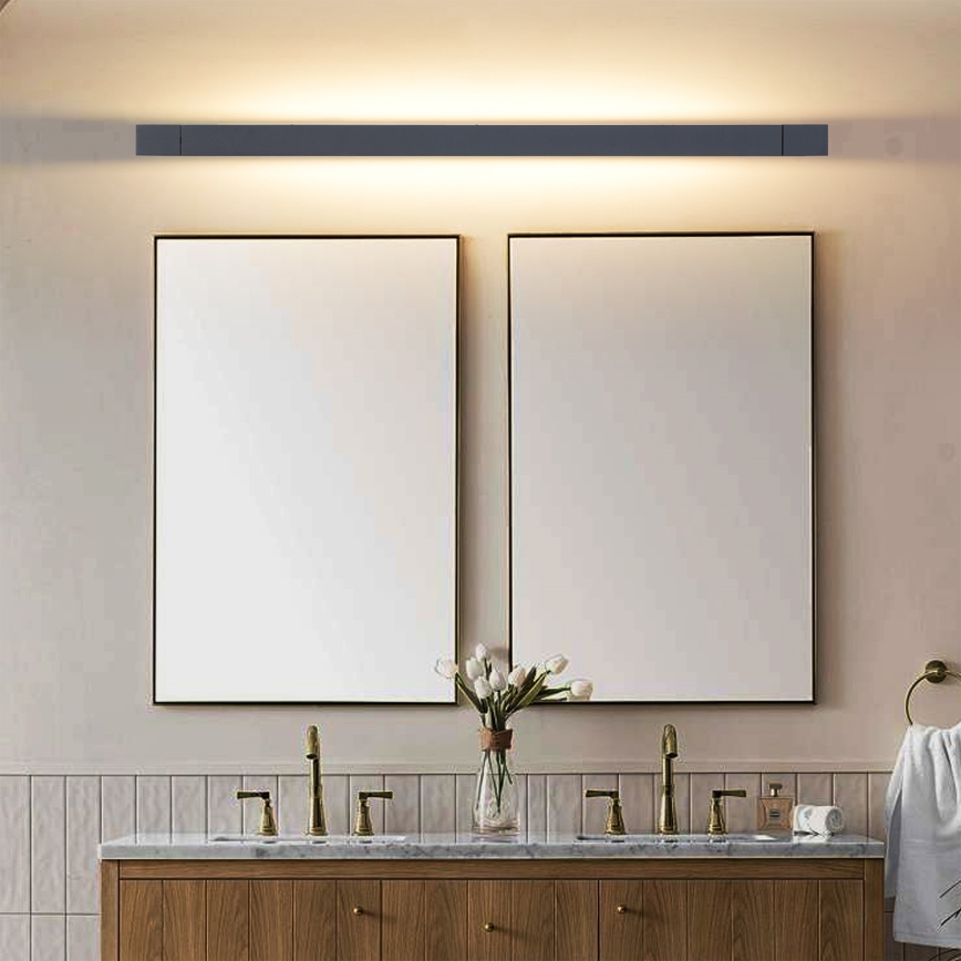 Brilagi - LED kopalniška osvetlitev za ogledalo AQUA LINE LED/36W/230V 120 cm IP44 črna CRI 90