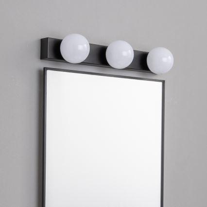 Brilagi - LED osvetlitev za kopalniško ogledalo HOLLYWOOD 3xLED/3W/230V 39 cm IP44 črna