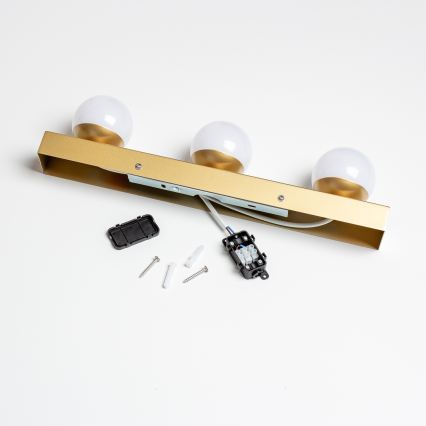 Brilagi - LED kopalniška osvetlitev za ogledalo HOLLYWOOD 3xLED/3W/230V 39 cm IP44 zlata