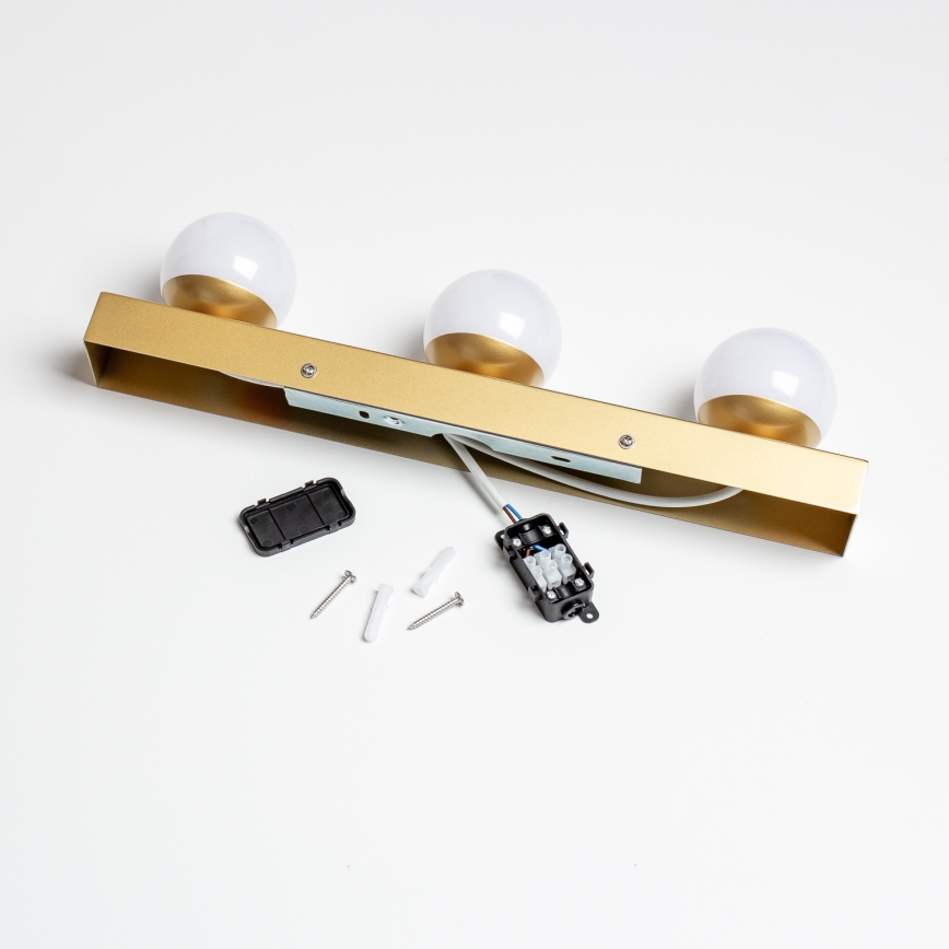 Brilagi - LED kopalniška osvetlitev za ogledalo HOLLYWOOD 3xLED/3W/230V 39 cm IP44 zlata