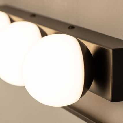 Brilagi - LED kopalniška osvetlitev za ogledalo HOLLYWOOD 4xLED/3W/230V 53 cm IP44 črna