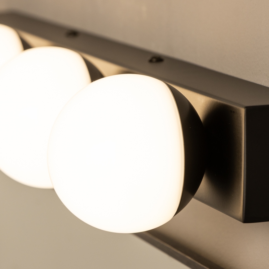 Brilagi - LED kopalniška osvetlitev za ogledalo HOLLYWOOD 4xLED/3W/230V 53 cm IP44 črna