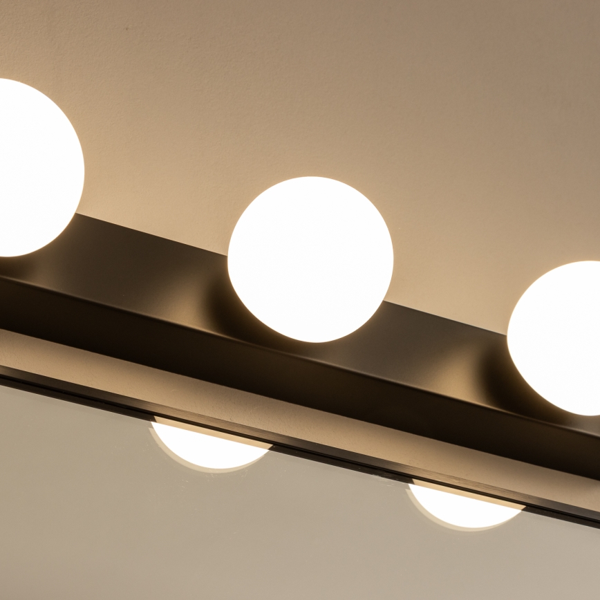 Brilagi - LED kopalniška osvetlitev za ogledalo HOLLYWOOD 4xLED/3W/230V 53 cm IP44 črna
