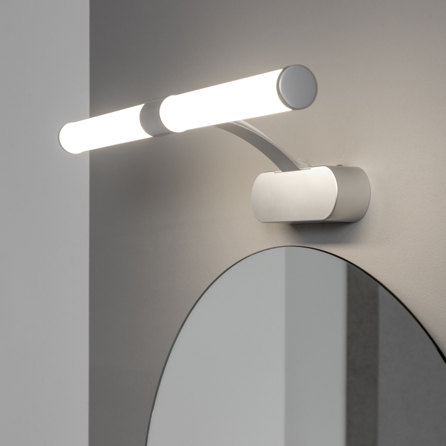 Brilagi - LED kopalniška osvetlitev za ogledalo 2 v 1 TUBEO LED/6W/230V 40 cm IP44 srebrna