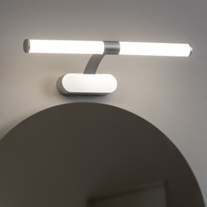 Brilagi - LED kopalniška osvetlitev za ogledalo 2 v 1 TUBEO LED/6W/230V 40 cm IP44 srebrna