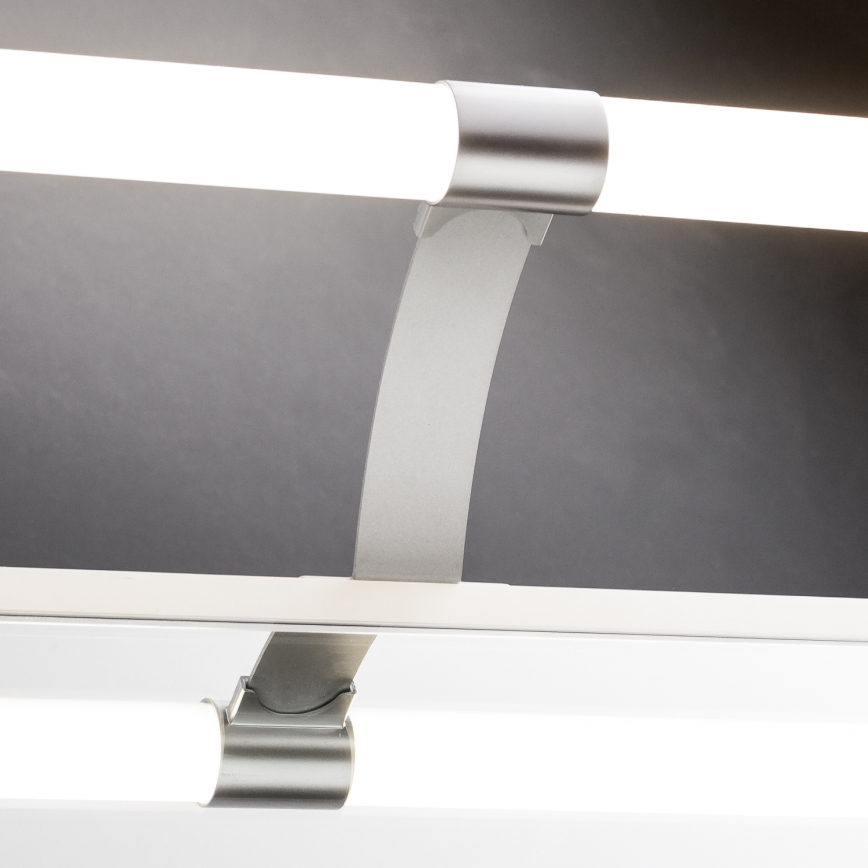 Brilagi - LED kopalniška osvetlitev za ogledalo 2 v 1 TUBEO LED/6W/230V 40 cm IP44 srebrna