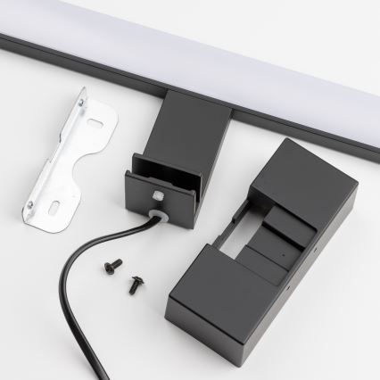 Brilagi - LED kopalniška osvetlitev za ogledalo 3 v 1 VESTRA LED/15W/230V 80 cm IP44 črna