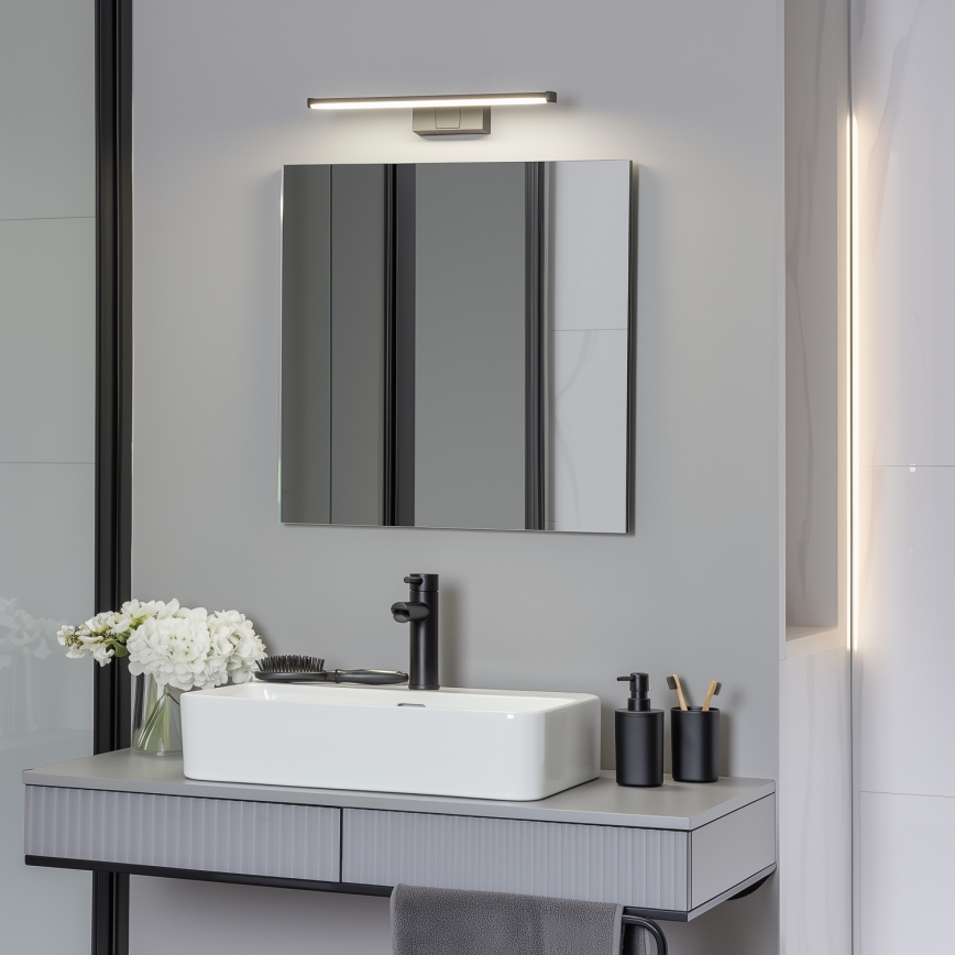 Brilagi - LED kopalniška osvetlitev za ogledalo 3v1 VESTRA LED/8W/230V 40 cm IP44 črna
