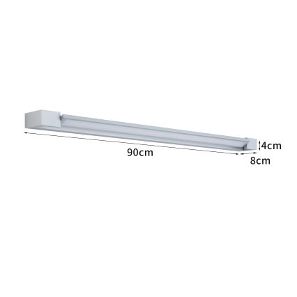 Brilagi - LED kopalniška osvetlitev za ogledalo AQUA LINE LED/24W/230V 90 cm IP44 matni krom