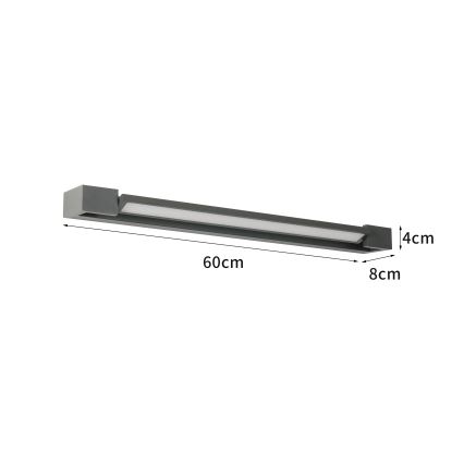 Brilagi - LED kopalniška osvetlitev za ogledalo AQUA LINE LED/18W/230V 60 cm IP44 antracit