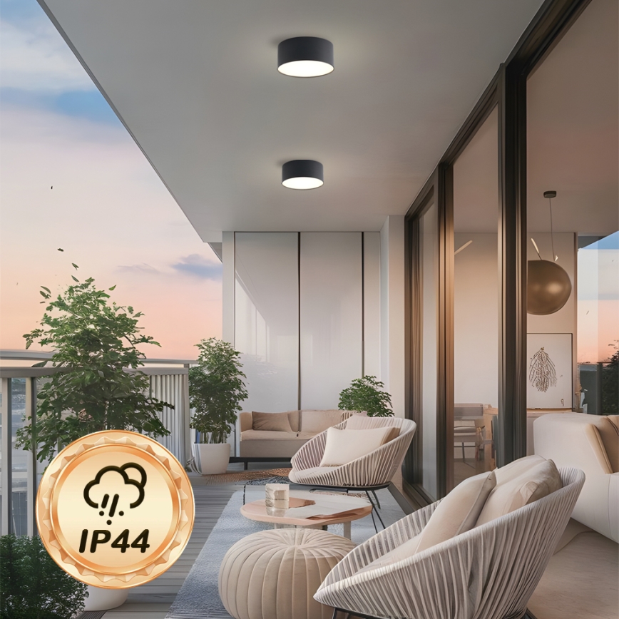 Brilagi - LED kopalniška stropna svetilka FORIS LED/20W/230V premer 15 cm bela IP44