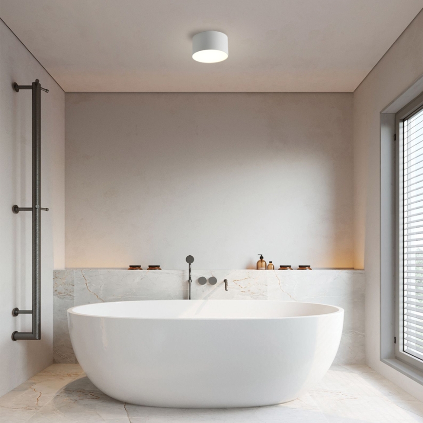 Brilagi - LED kopalniška stropna svetilka FORIS LED/9W/230V premer 9 cm bela IP44