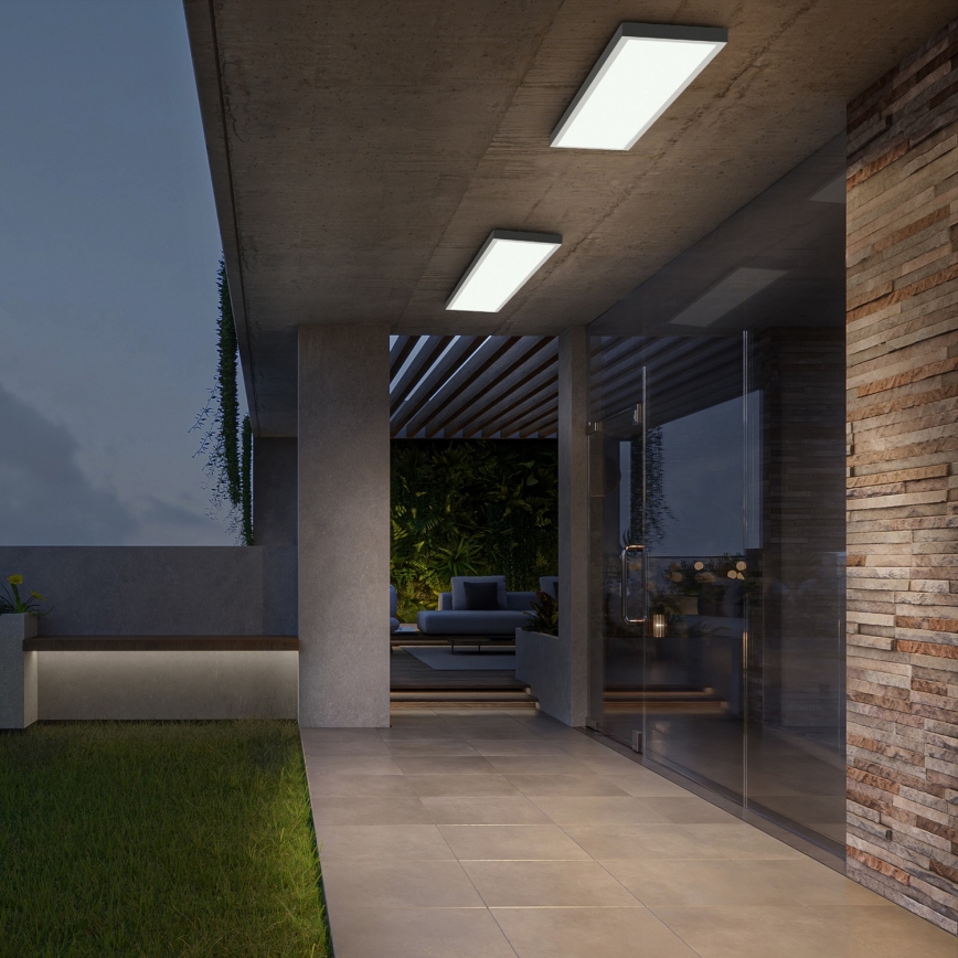 Brilagi - LED Kopalniška stropna svetilka FRAME LED/40W/230V 120x30 cm IP44 bela